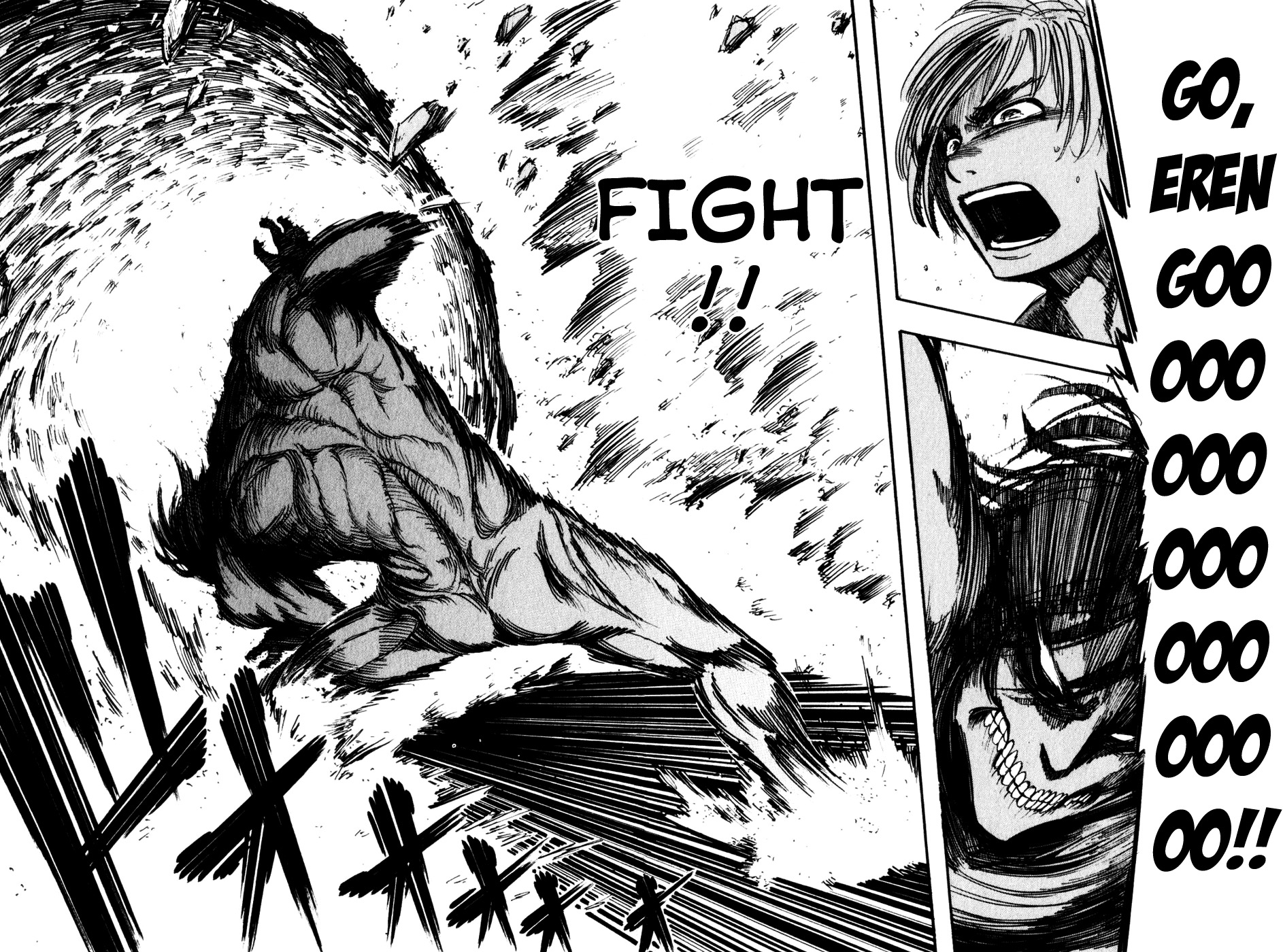 Attack on Titan manga, chapter 14, page 41 of 53