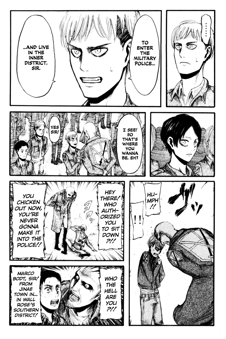 Attack on Titan manga, chapter 15, page 11 of 38