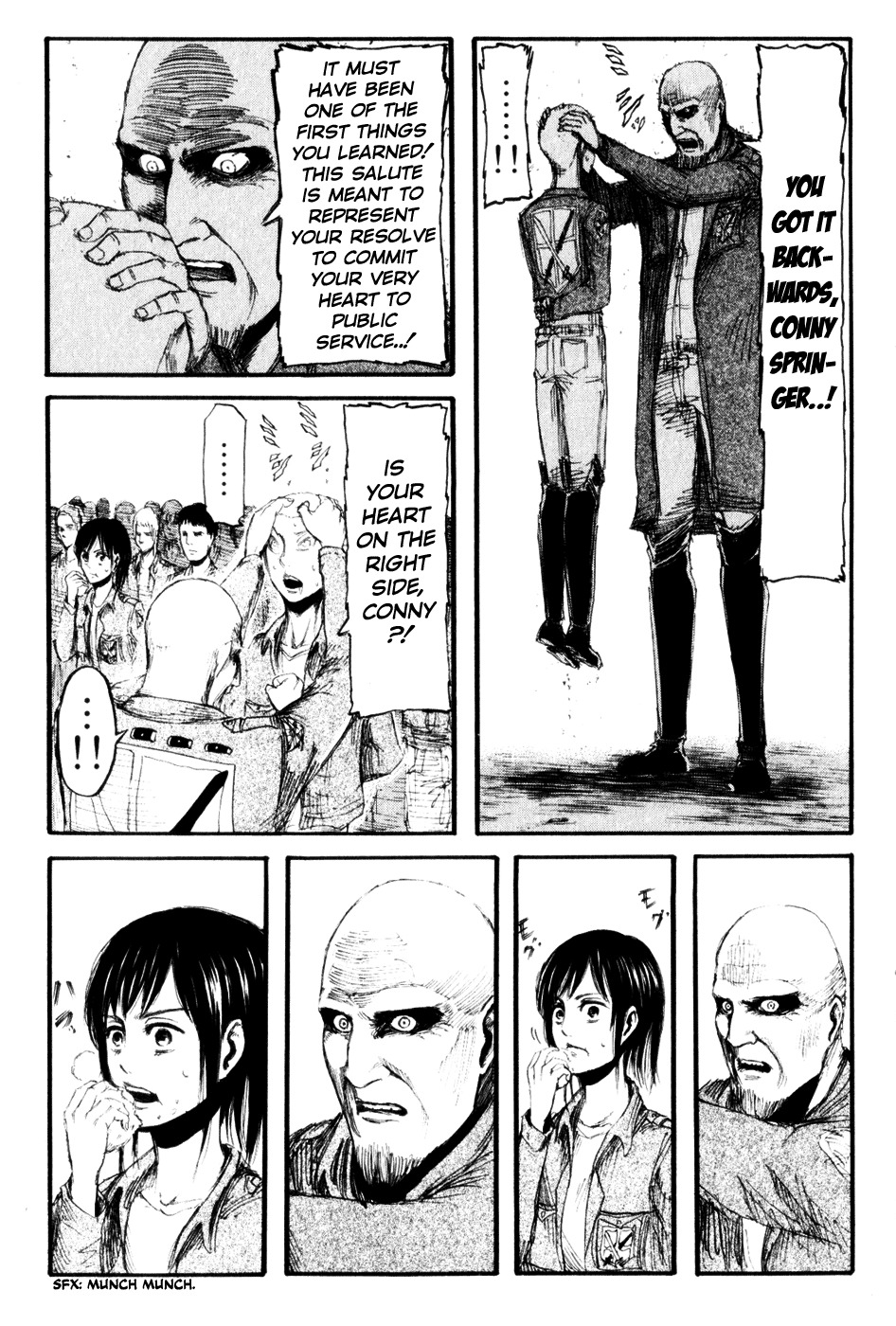 Attack on Titan manga, chapter 15, page 13 of 38