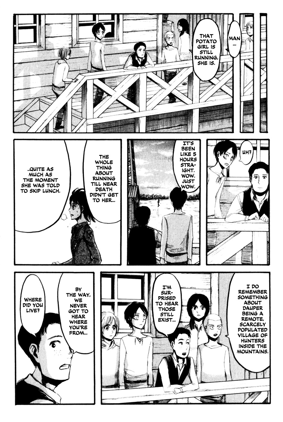 Attack on Titan manga, chapter 15, page 18 of 38
