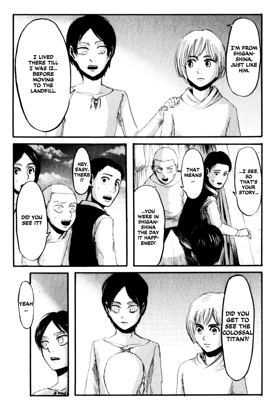 Attack on Titan manga, chapter 15, page 19 of 38