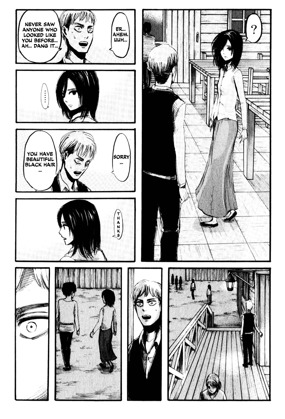 Attack on Titan manga, chapter 15, page 26 of 38