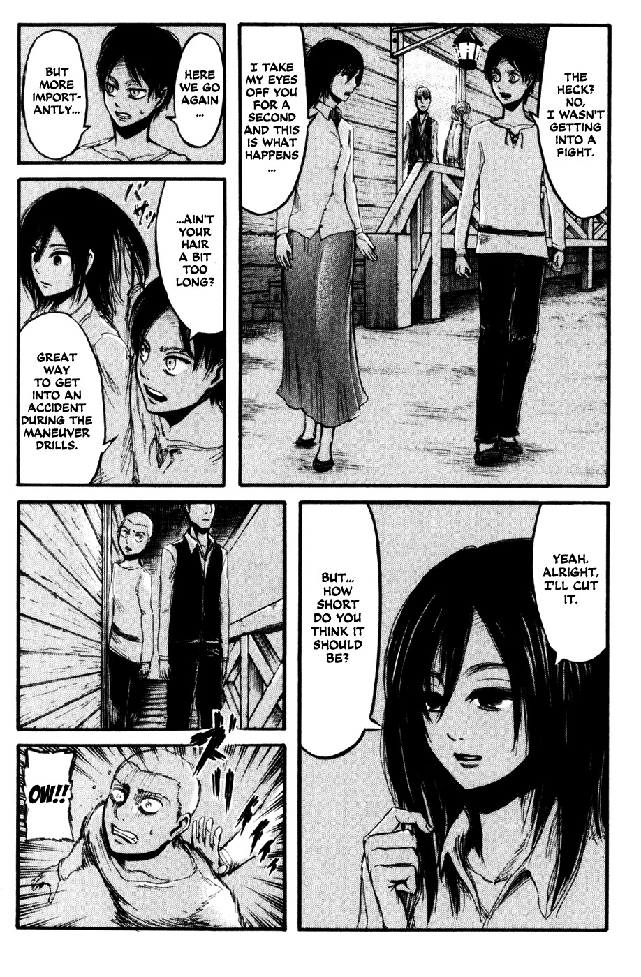 Attack on Titan manga, chapter 15, page 27 of 38