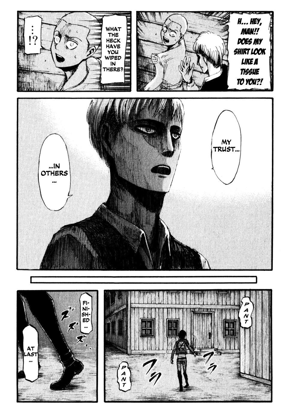 Attack on Titan manga, chapter 15, page 28 of 38