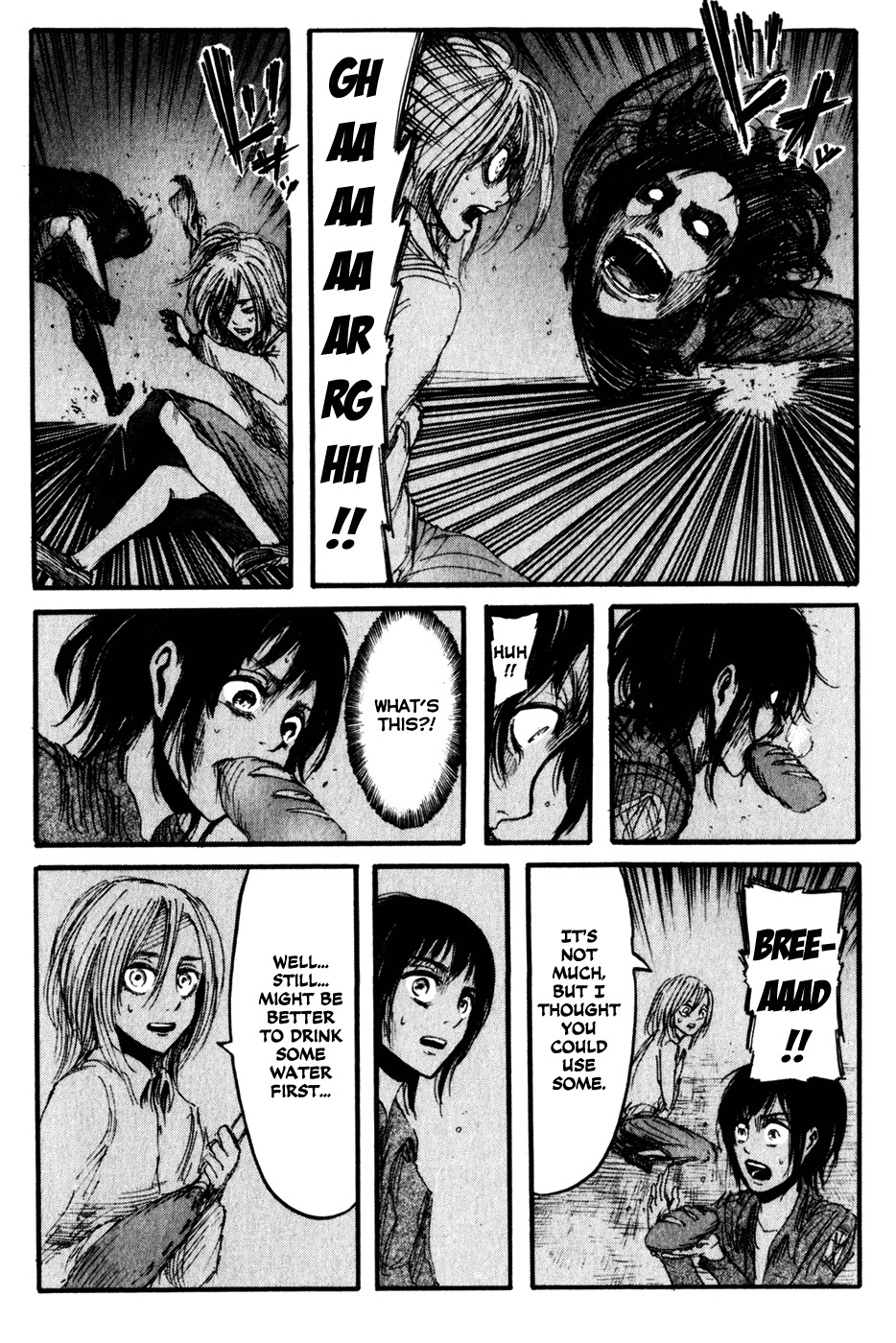 Attack on Titan manga, chapter 15, page 30 of 38