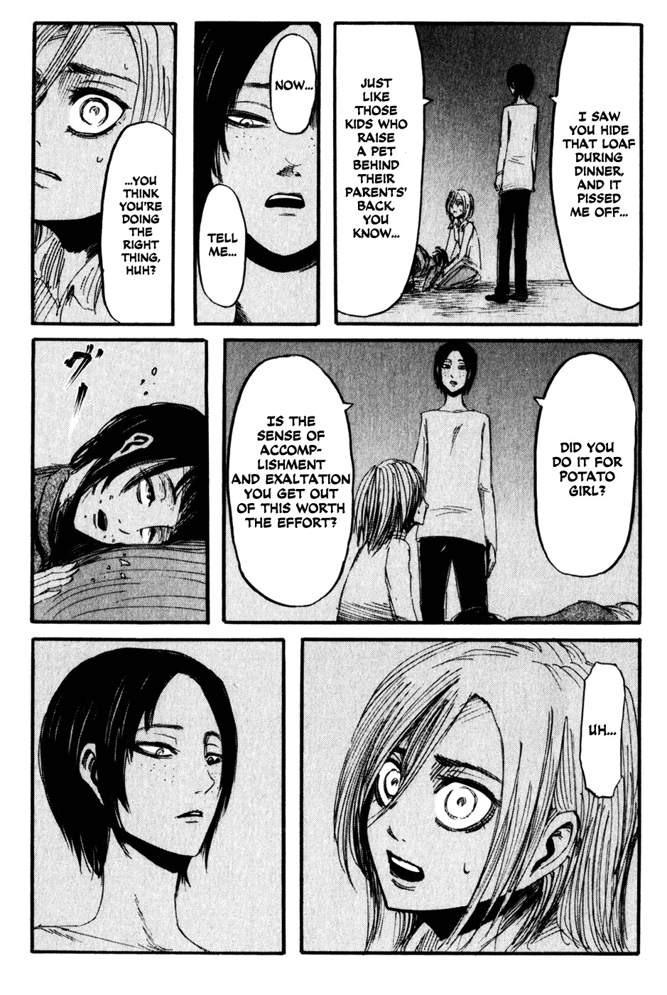 Attack on Titan manga, chapter 15, page 32 of 38