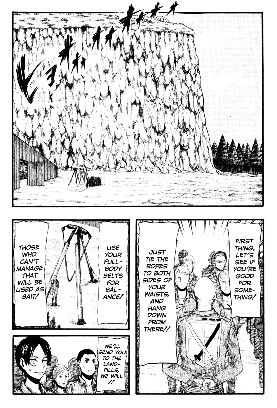 Attack on Titan manga, chapter 15, page 34 of 38