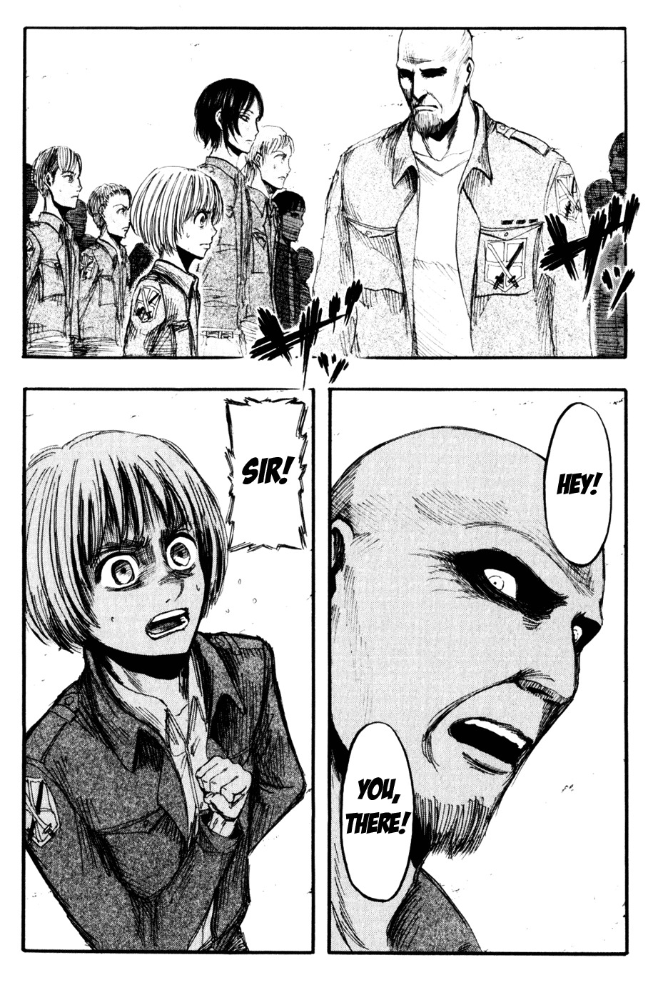 Attack on Titan manga, chapter 15, page 5 of 38