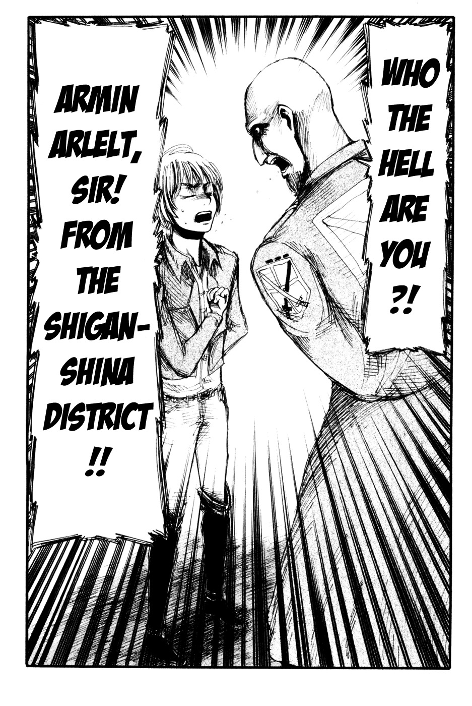 Attack on Titan manga, chapter 15, page 6 of 38