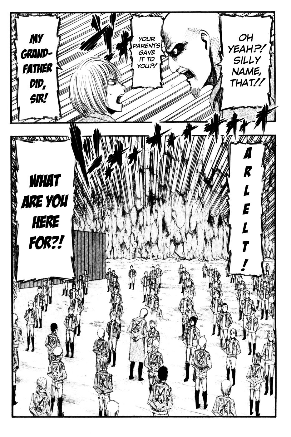 Attack on Titan manga, chapter 15, page 7 of 38
