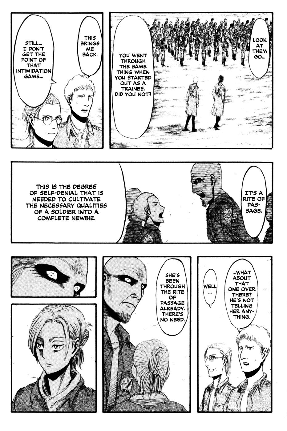 Attack on Titan manga, chapter 15, page 9 of 38
