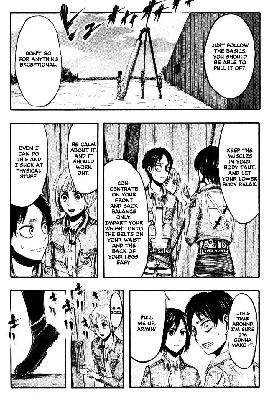 Attack on Titan manga, chapter 16, page 1 of 32