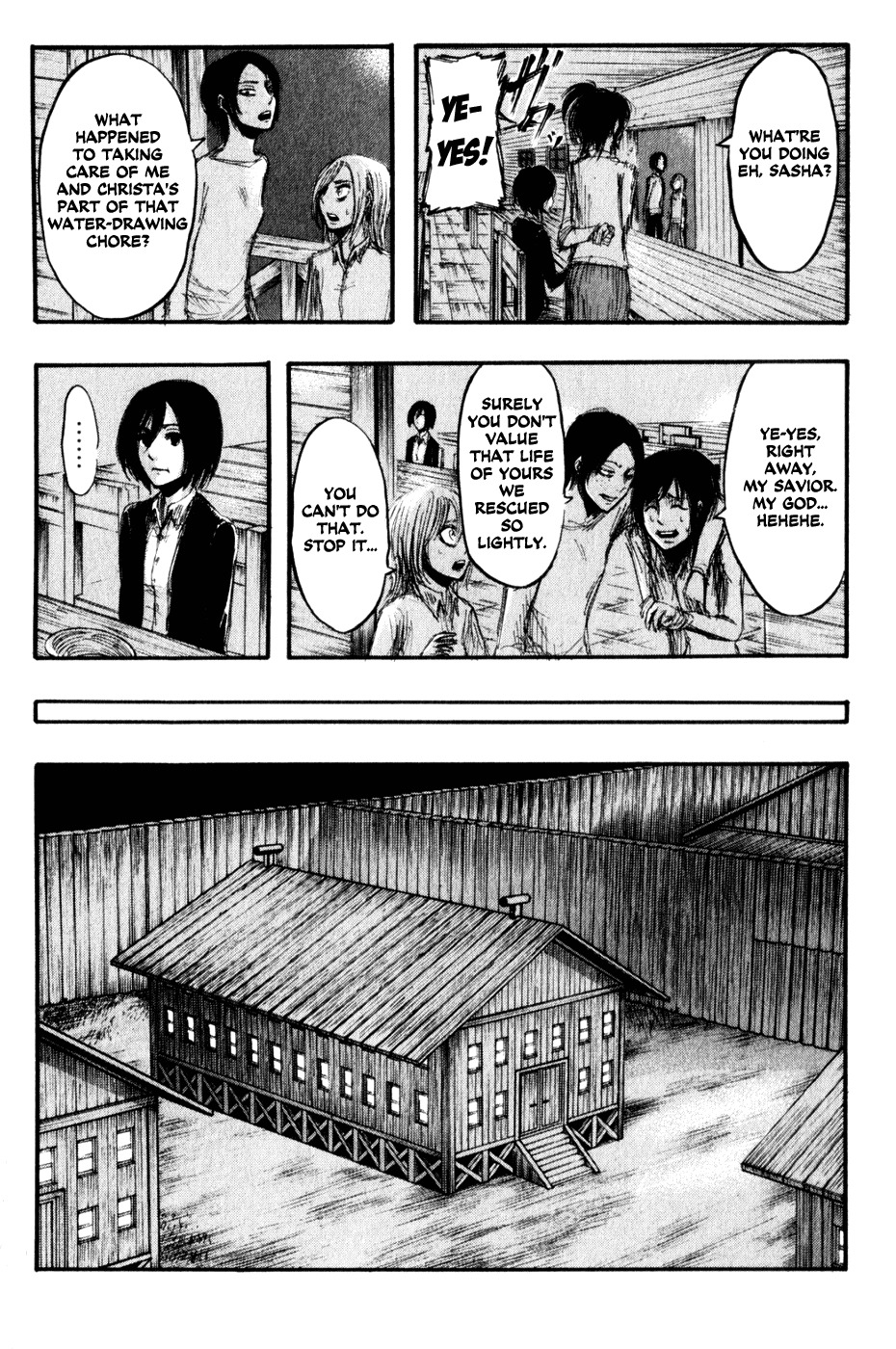 Attack on Titan manga, chapter 16, page 10 of 32