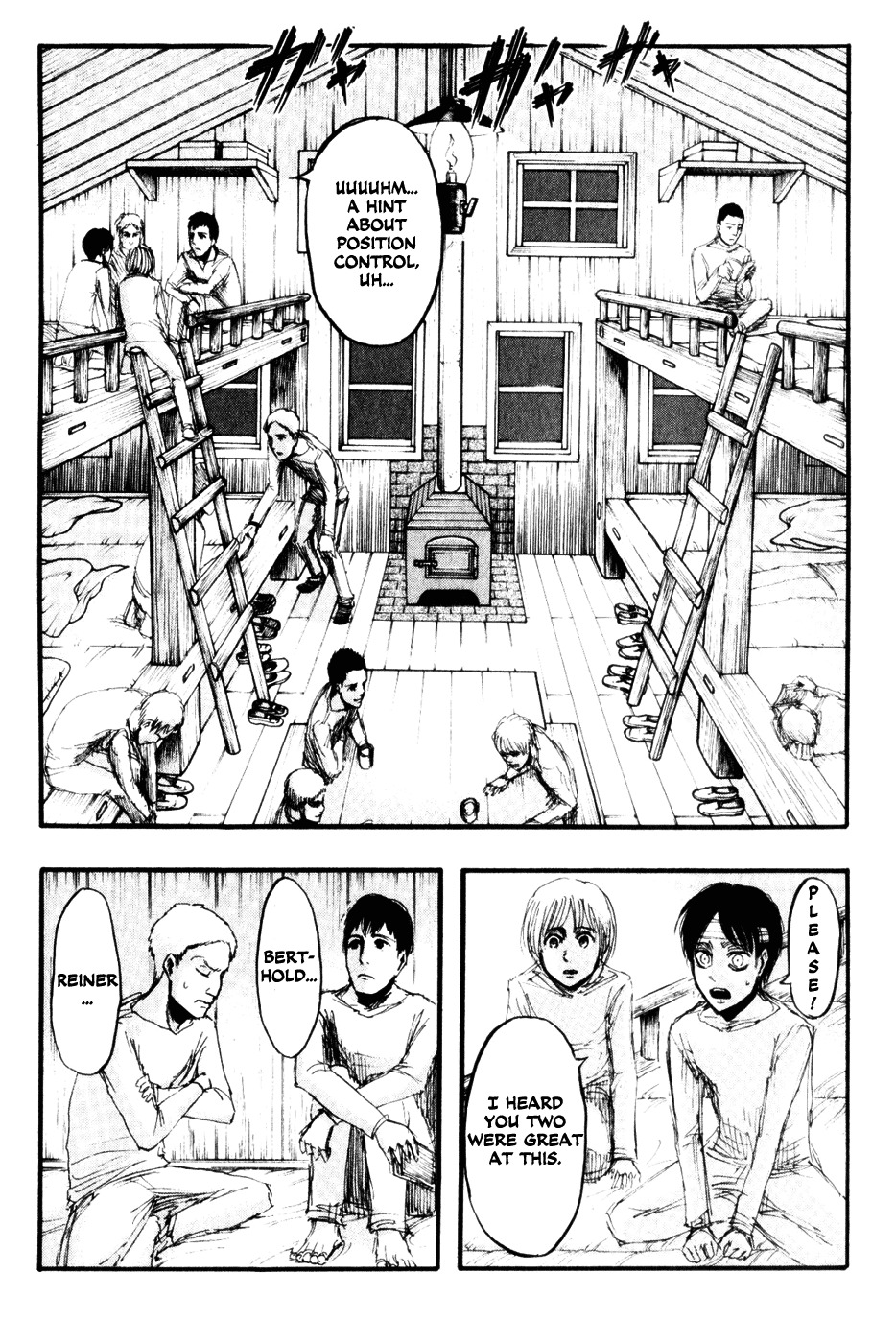 Attack on Titan manga, chapter 16, page 12 of 32