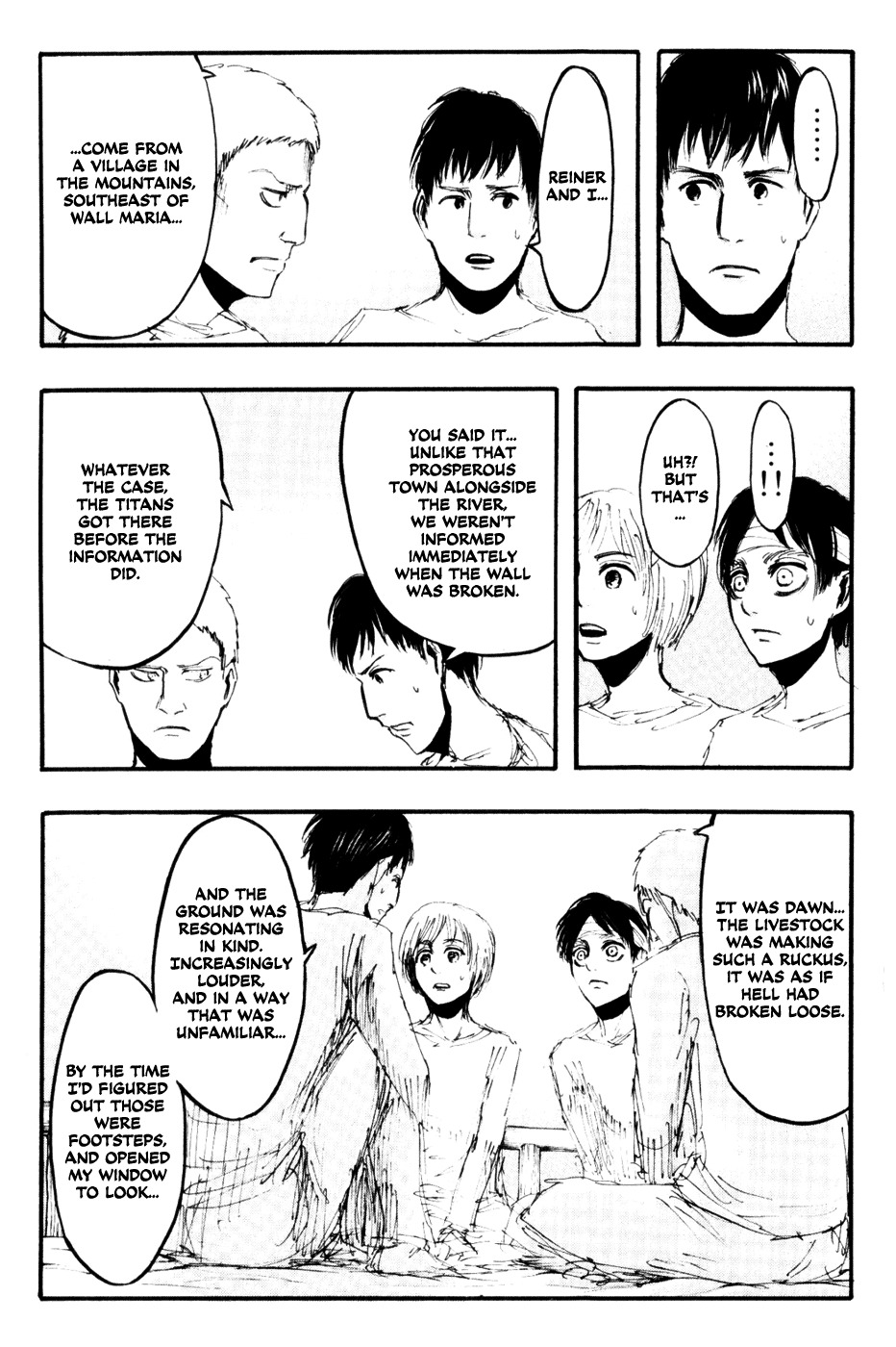 Attack on Titan manga, chapter 16, page 15 of 32