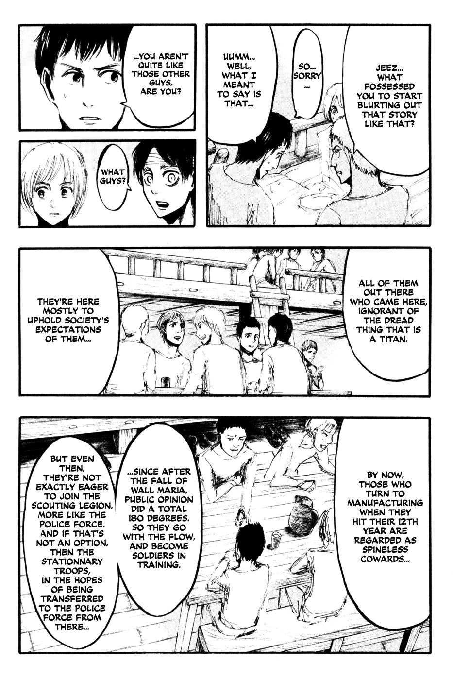 Attack on Titan manga, chapter 16, page 17 of 32