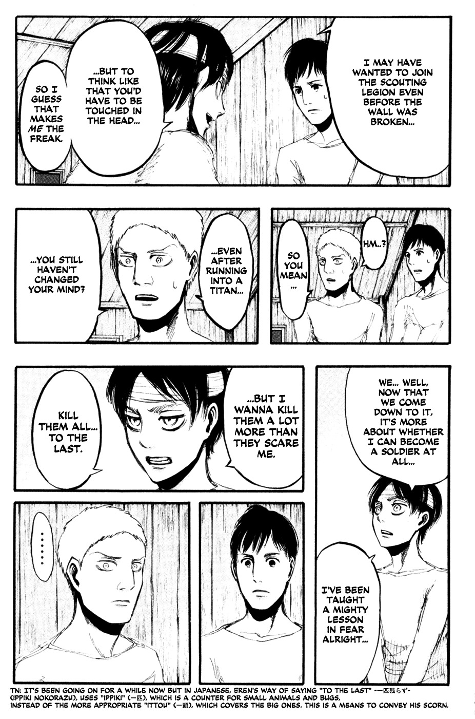 Attack on Titan manga, chapter 16, page 19 of 32