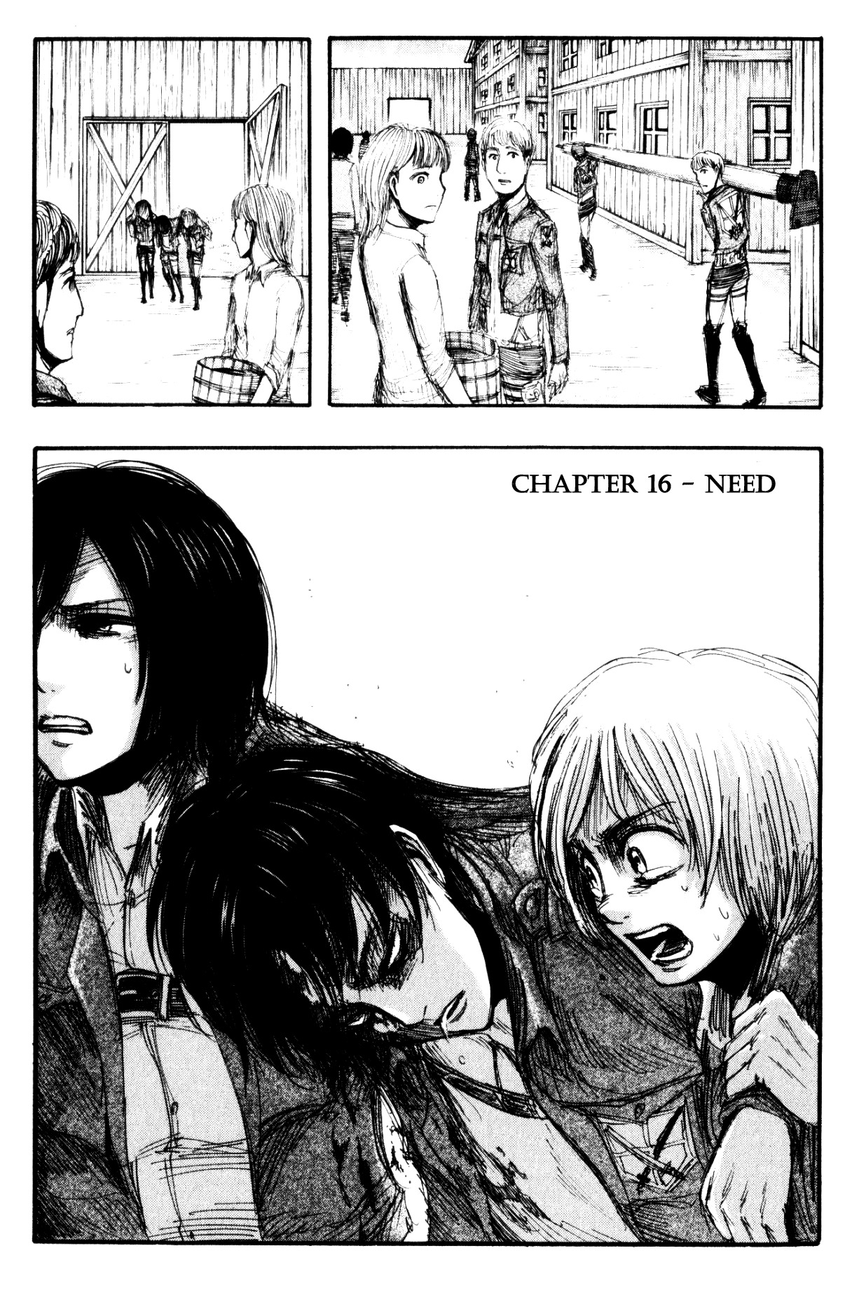 Attack on Titan manga, chapter 16, page 3 of 32