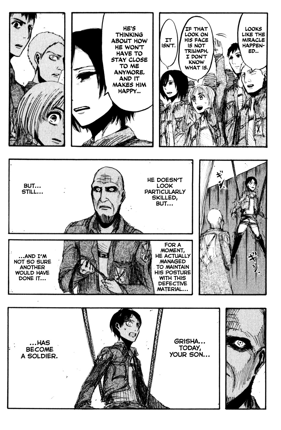 Attack on Titan manga, chapter 16, page 31 of 32