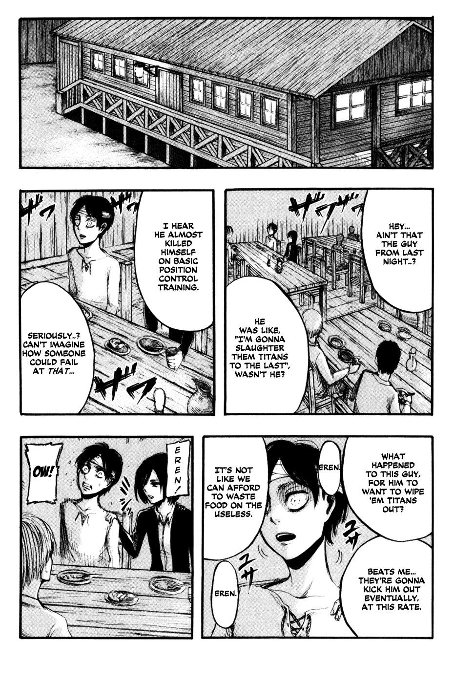 Attack on Titan manga, chapter 16, page 4 of 32