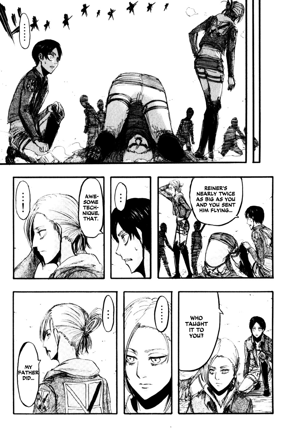 Attack on Titan manga, chapter 17, page 15 of 34