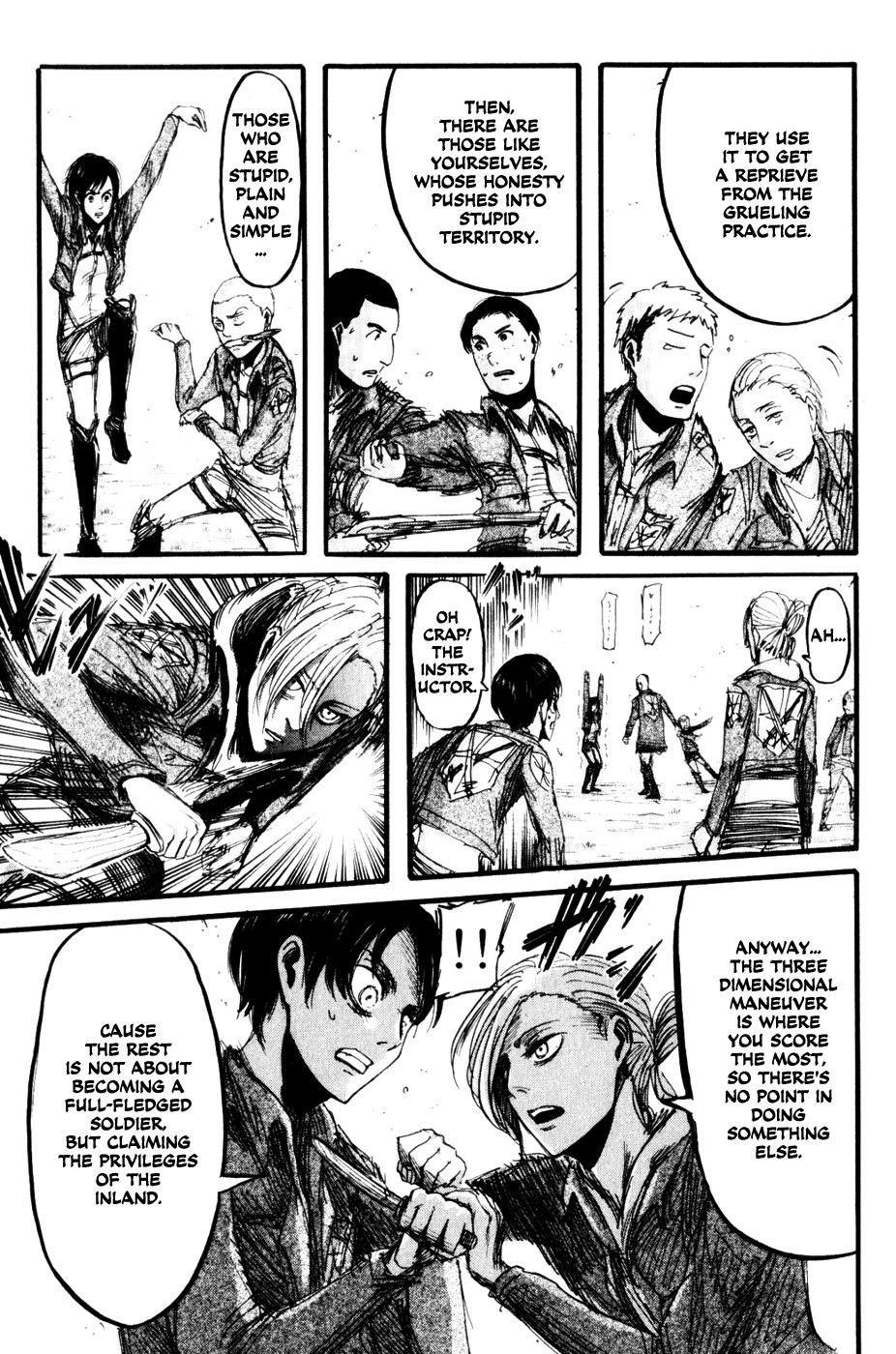 Attack on Titan manga, chapter 17, page 17 of 34