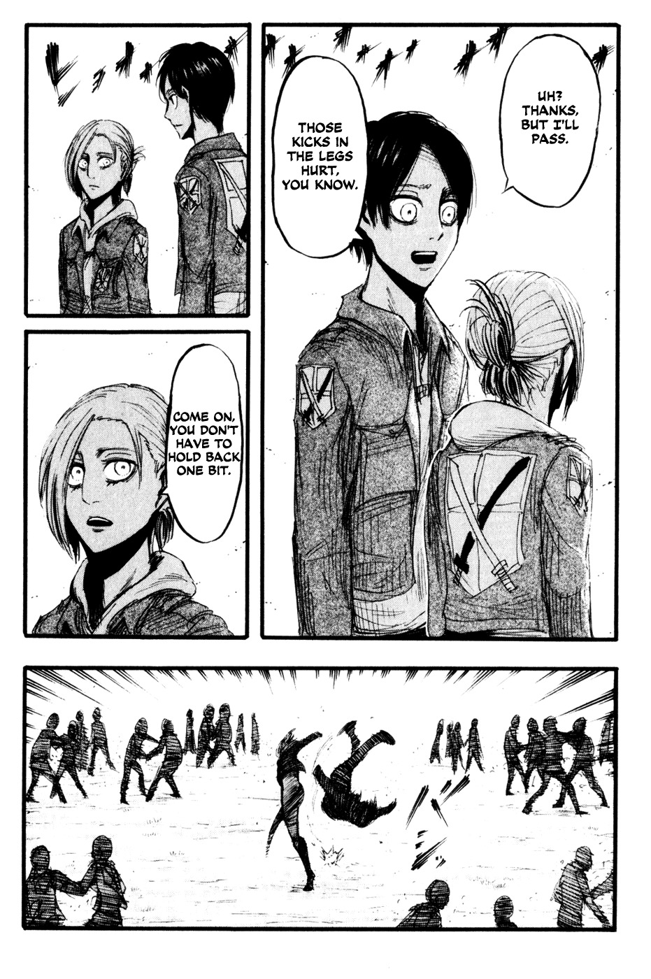 Attack on Titan manga, chapter 17, page 33 of 34