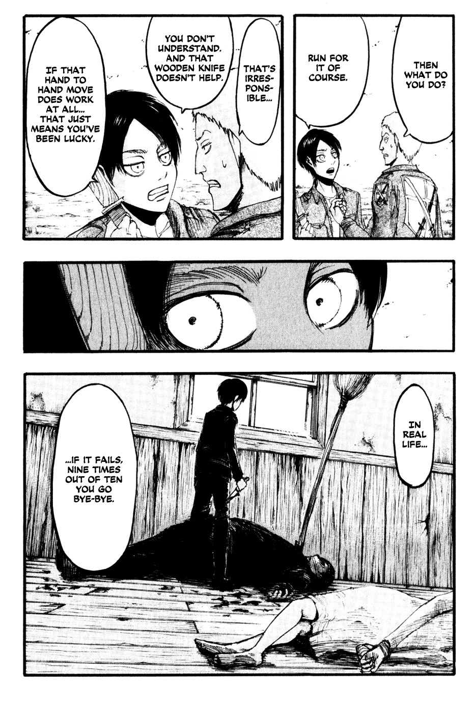 Attack on Titan manga, chapter 17, page 4 of 34