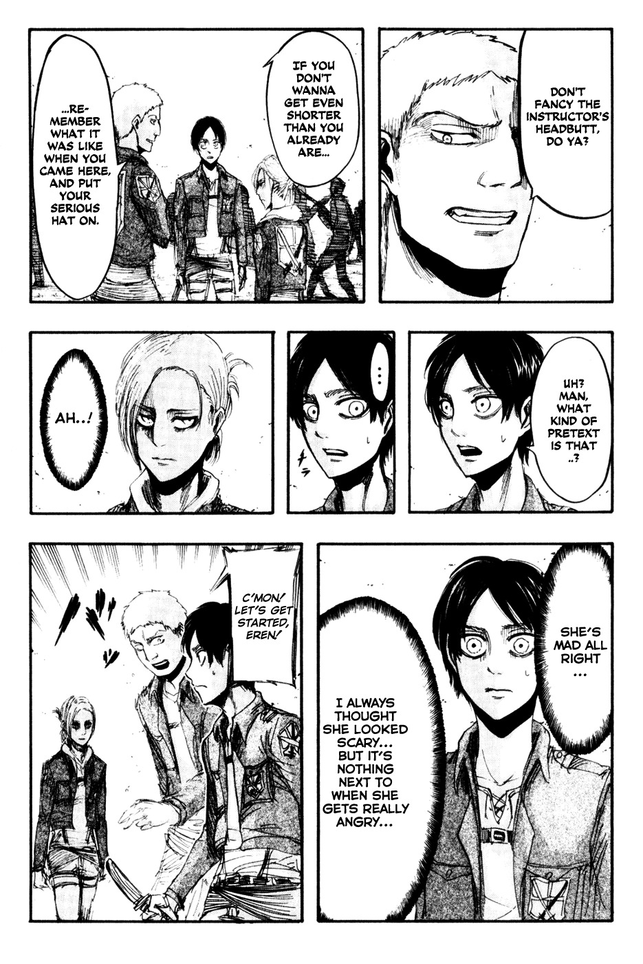 Attack on Titan manga, chapter 17, page 8 of 34
