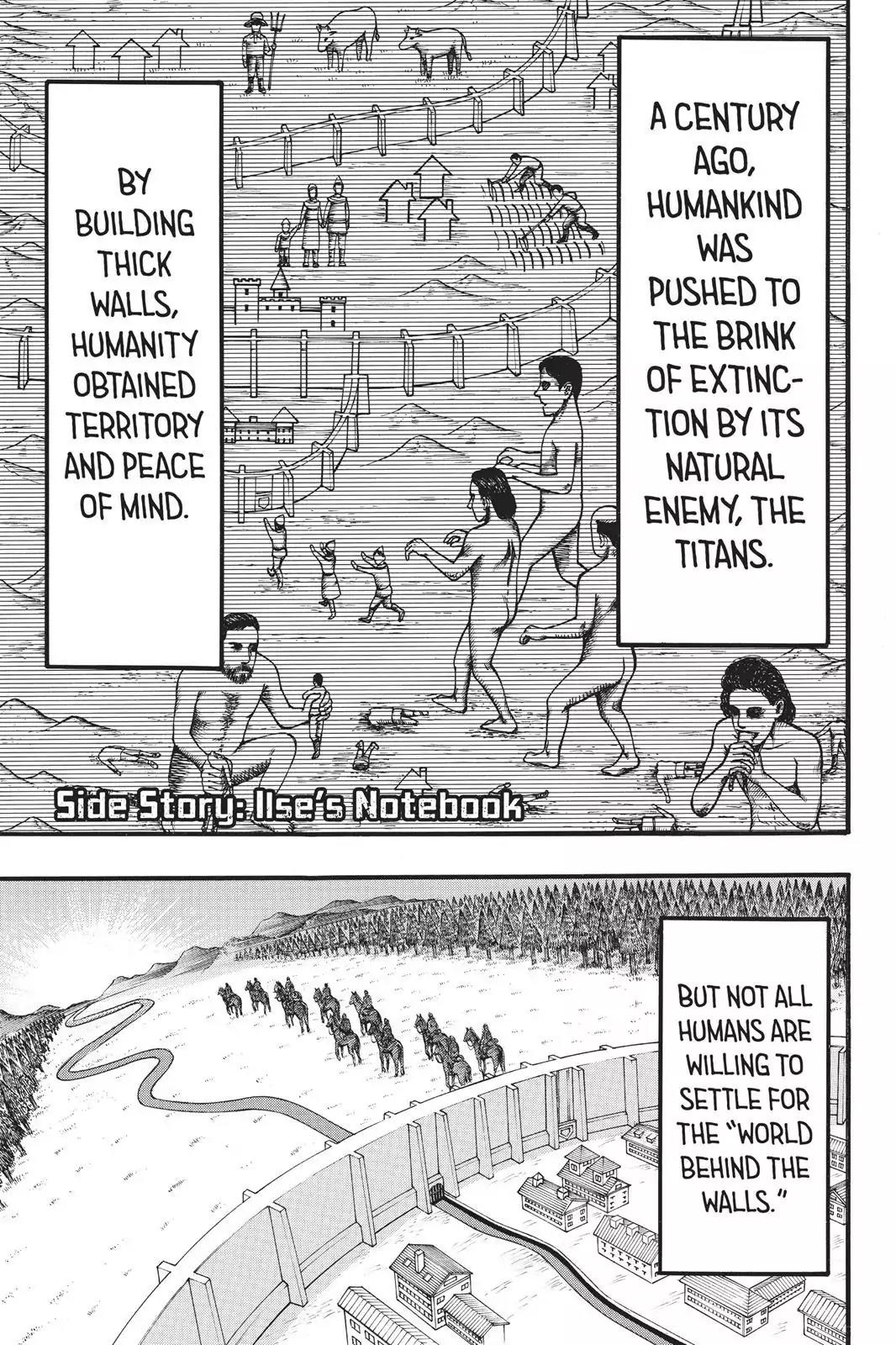 Attack on Titan Chapter 18.5 page 4 - Vol.5 Side Story: Ilse's Notebook
