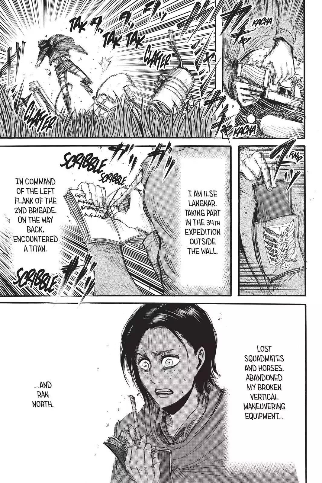 Attack on Titan Chapter 18.5 page 6 - Vol.5 Side Story: Ilse's Notebook