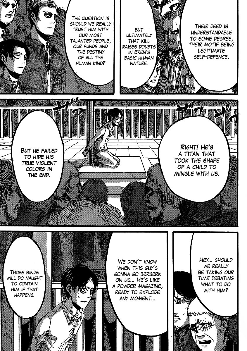 Attack on Titan manga, chapter 19, page 27 of 45
