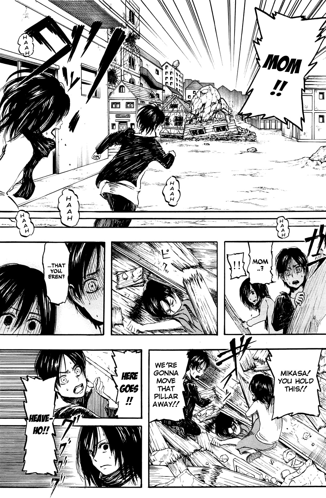 Attack on Titan manga, chapter 2, page 10 of 40