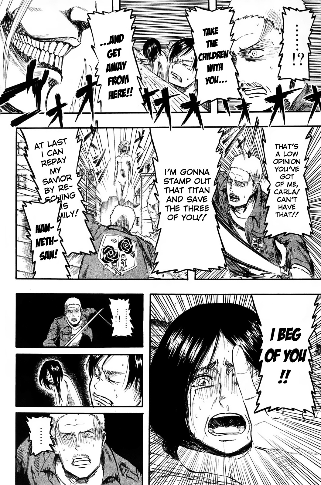 Attack on Titan manga, chapter 2, page 16 of 40