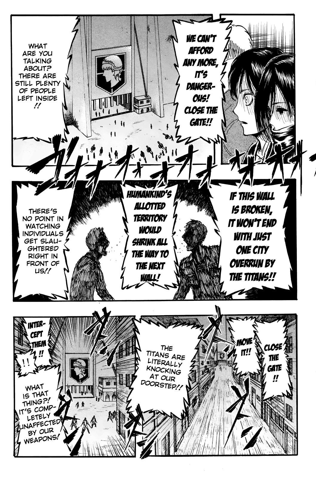 Attack on Titan manga, chapter 2, page 27 of 40