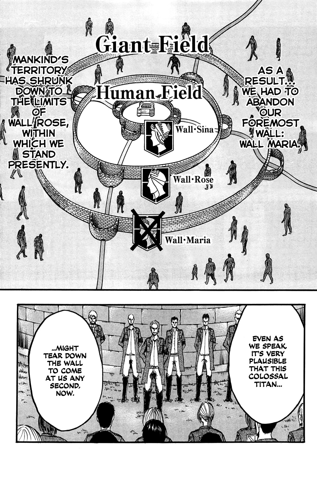 Attack on Titan manga, chapter 2, page 34 of 40