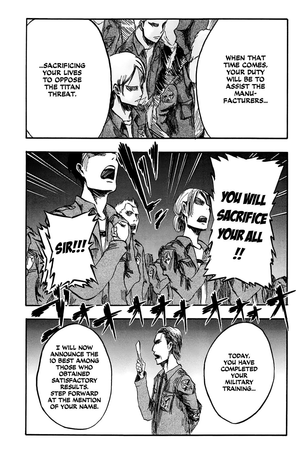 Attack on Titan manga, chapter 2, page 35 of 40