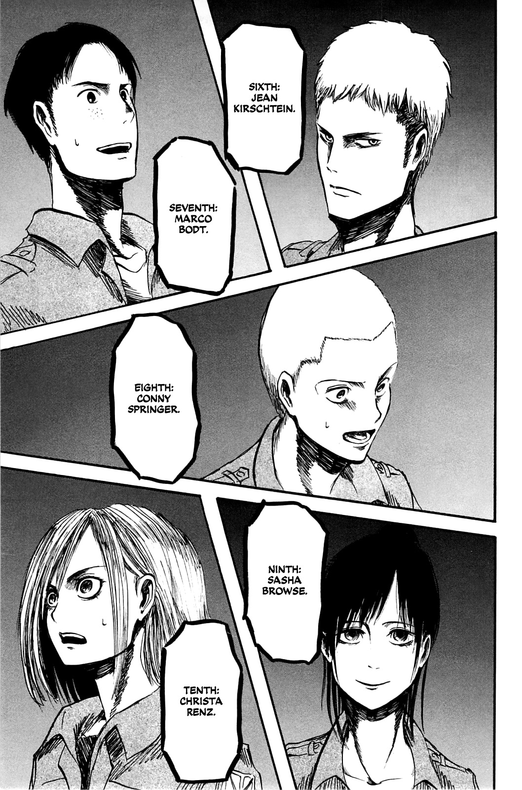 Attack on Titan manga, chapter 2, page 37 of 40