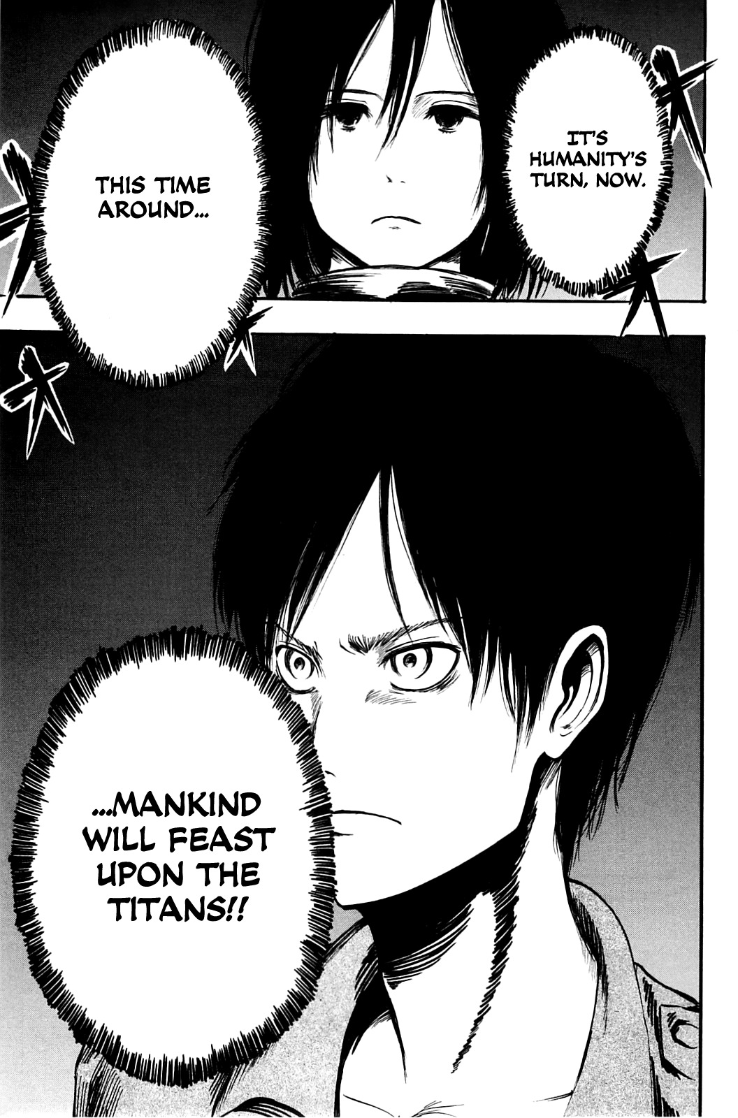 Attack on Titan manga, chapter 2, page 39 of 40