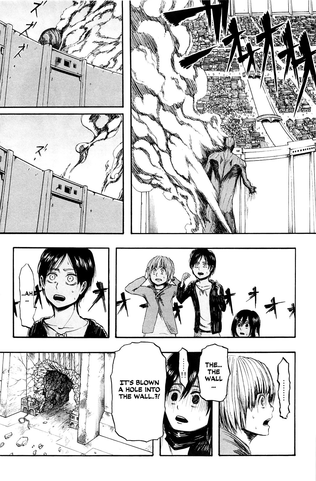 Attack on Titan manga, chapter 2, page 6 of 40