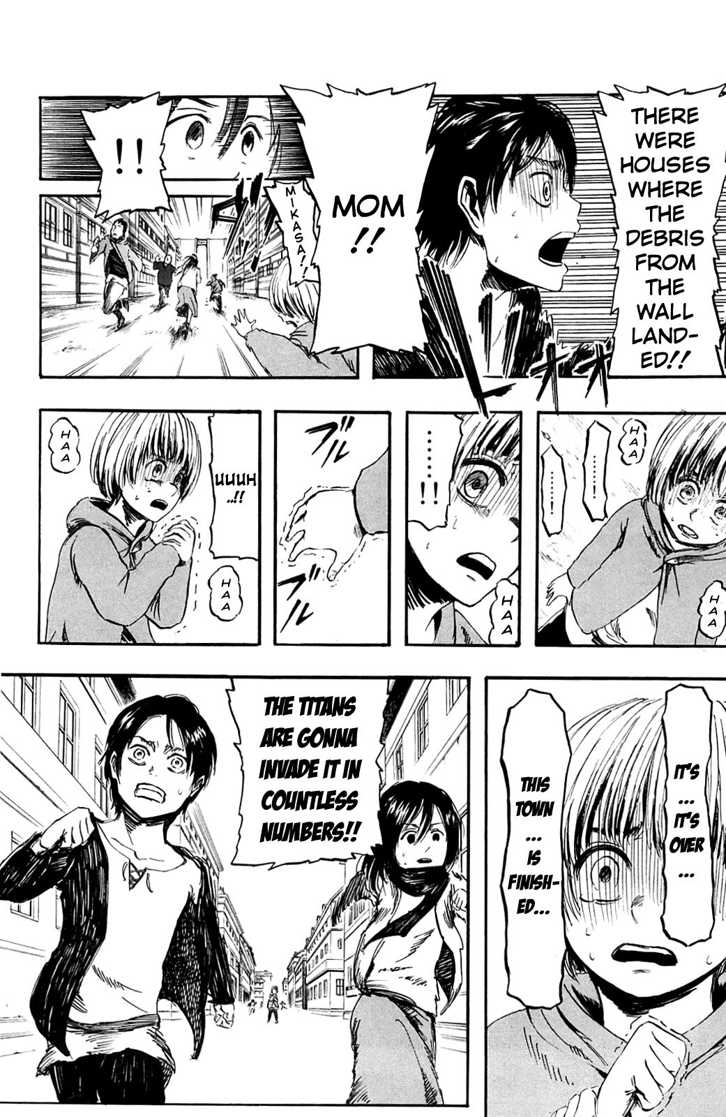 Attack on Titan manga, chapter 2, page 8 of 40