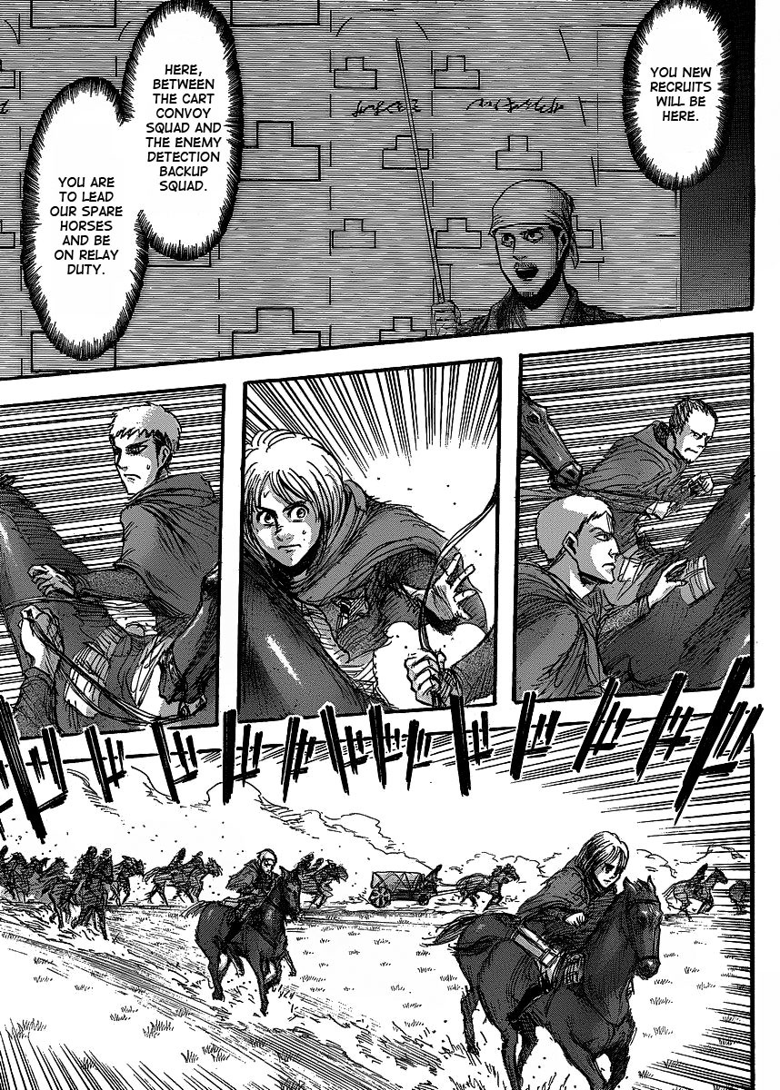 Attack on Titan manga, chapter 22, page 18 of 45