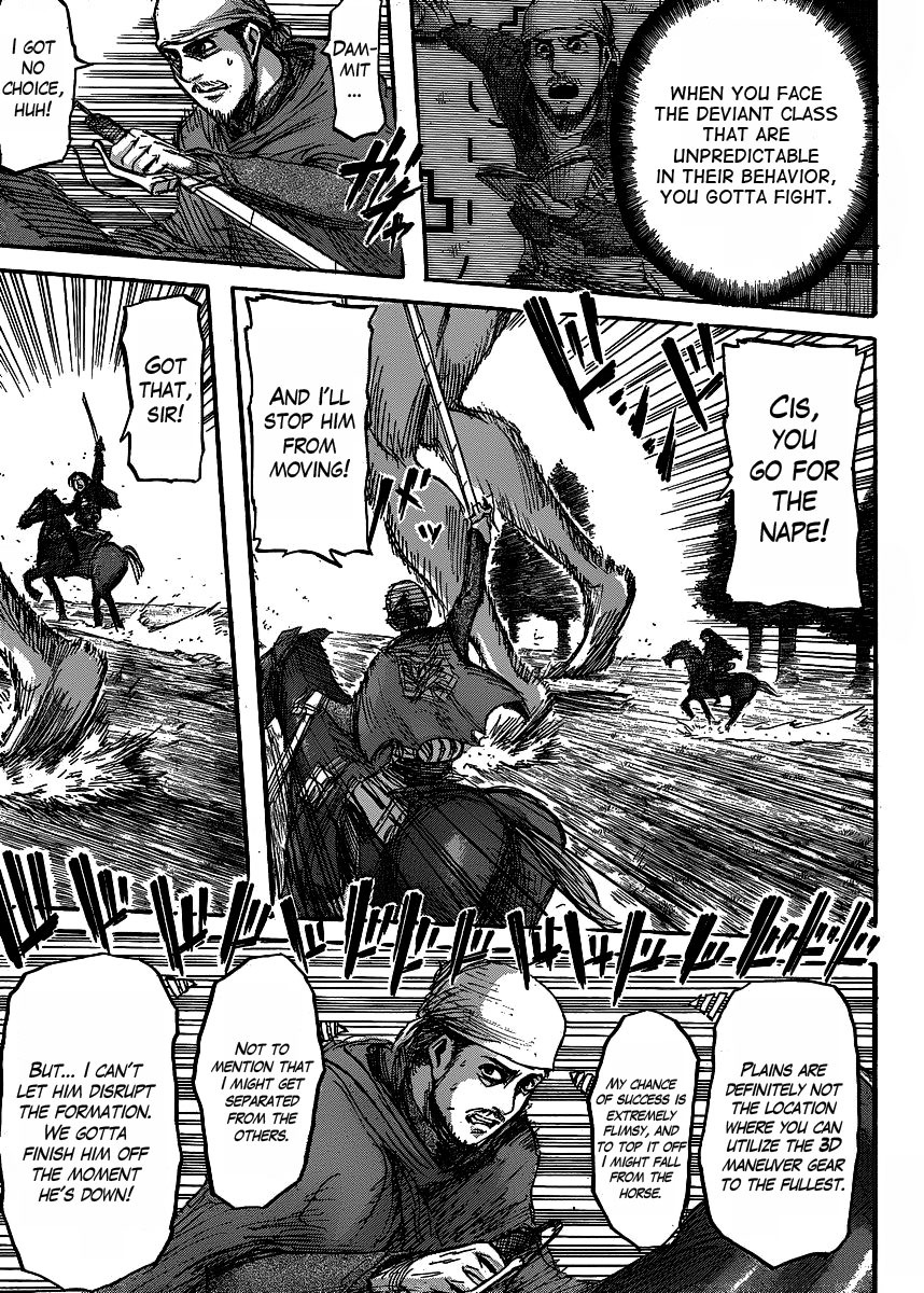 Attack on Titan manga, chapter 22, page 28 of 45