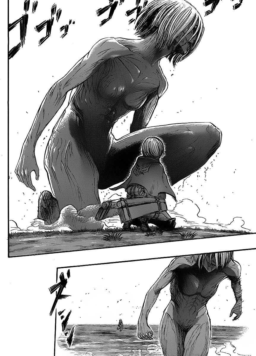 Attack on Titan manga, chapter 23, page 16 of 51