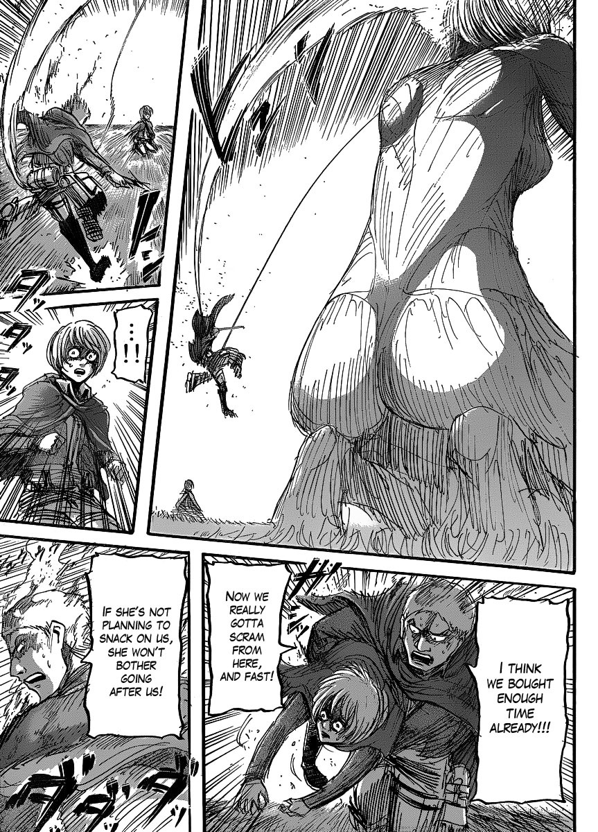 Attack on Titan manga, chapter 23, page 49 of 51