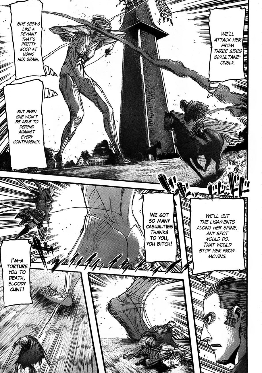 Attack on Titan manga, chapter 24, page 22 of 43