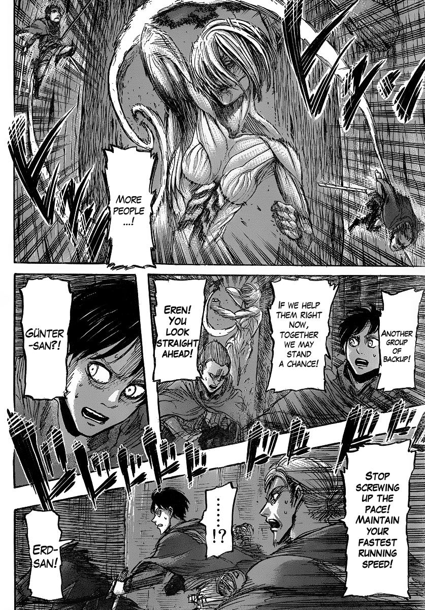 Attack on Titan manga, chapter 25, page 21 of 43