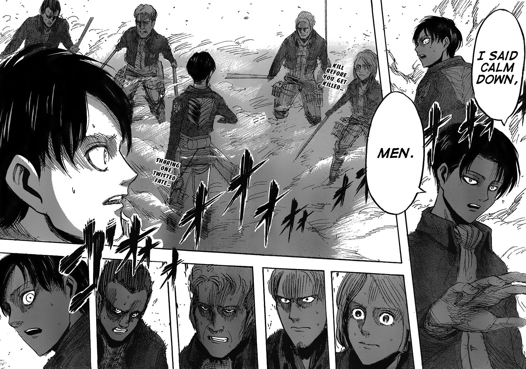 Attack on Titan manga, chapter 25, page 43 of 43
