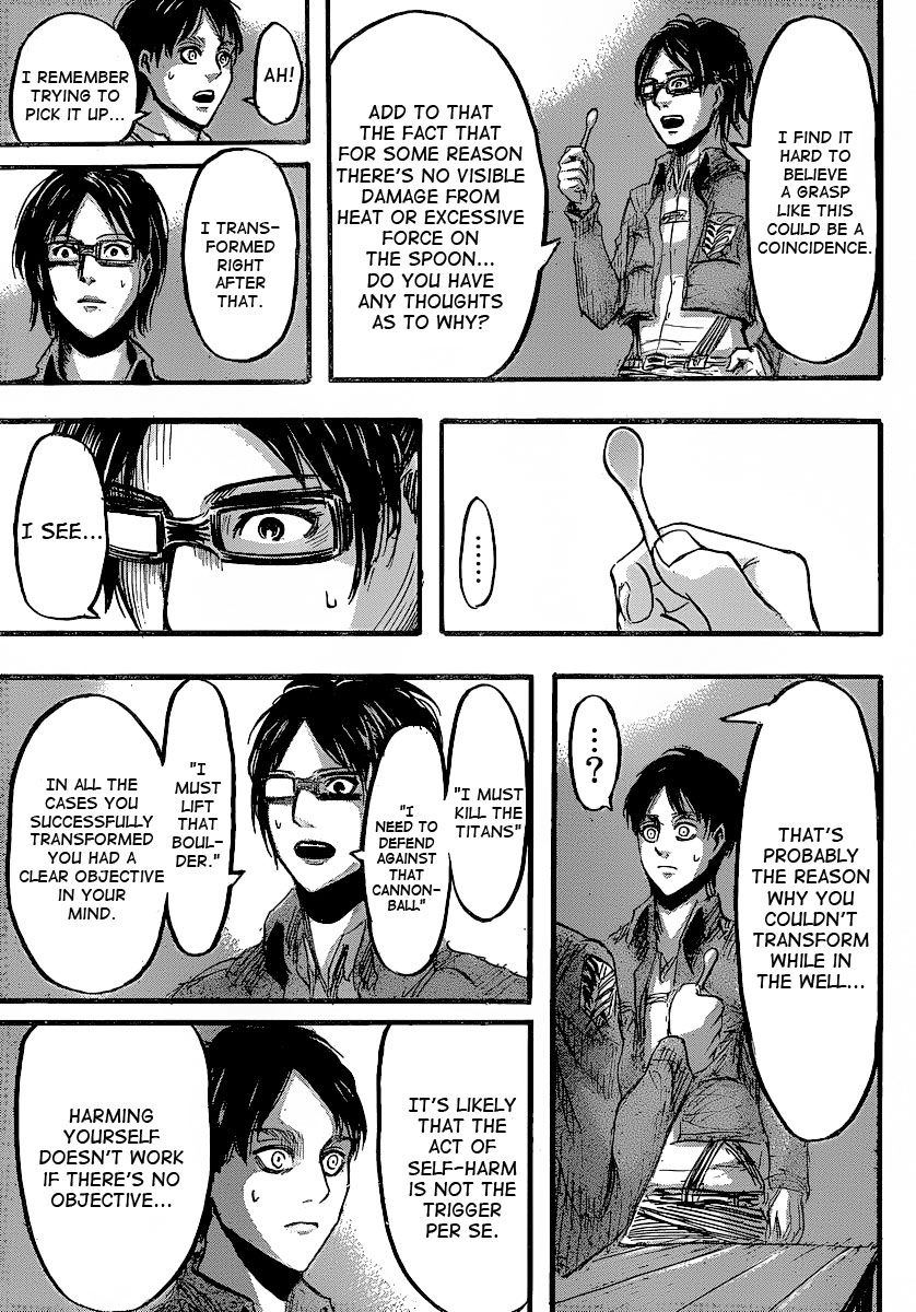 Attack on Titan manga, chapter 26, page 15 of 42