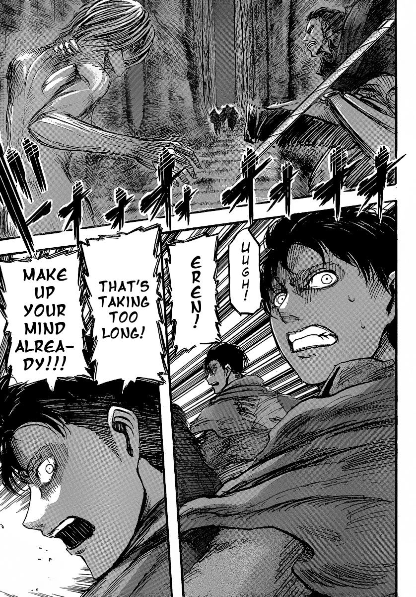 Attack on Titan manga, chapter 26, page 21 of 42